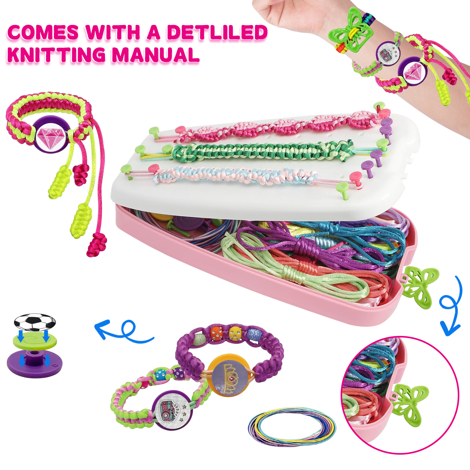 Rirool Friendship Bracelet Making Kit for Girls Ages 8-12 photo 4