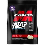 MuscleTech Nitro Tech Protein Powder, Vanilla, 10 Lb