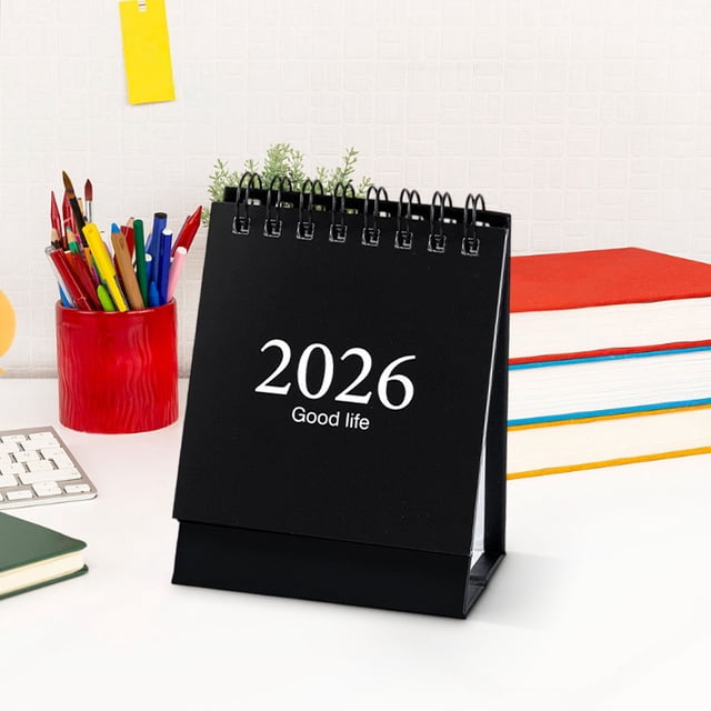 Hogar y jardín, Calendarios, Mini calendario de escritorio, adorno de escritorio para 2026, Un calendario