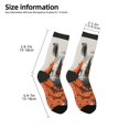 thumbnail image 2 of Fuzoiu Polka Dot Rhino Welcome Print Kids Socks For Boys Girls,Grip Crew Socks with Non Slip,Lightweight Stretch Crew Socks,Toddlers Crew Boot Socks, 2 of 5