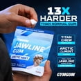 thumbnail image 2 of GYMGUM Jawline Ultra Hard Chewing Gum for Jaw Training & Facial Fitness | Sugar-Free, Keto-Friendly Mewing Gum (Arctic Mint, 120 Count), 2 of 7