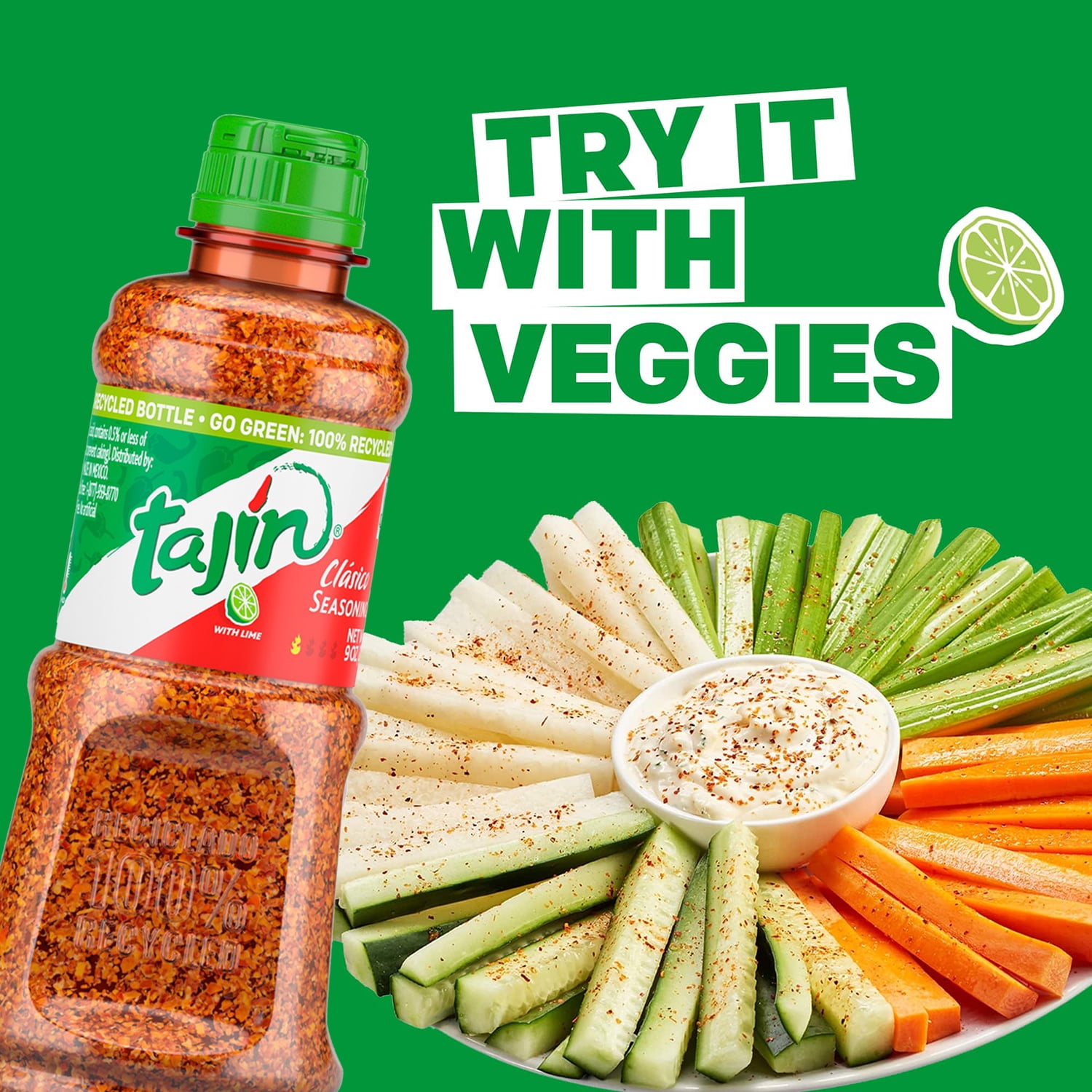 Tajin Clasico Seasoning, Chili Lime Seasoning, 9 oz