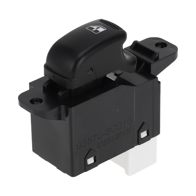 Interruptor de ventana eléctrica Unique Bargains No.9358026100 Interruptor de control de ventana del lado del pasajero para Hyundai Santa Fe 2002-2006 Negro