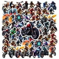 thumbnail image 3 of 35pcs-50pcs Colorful Motorcycle Stickers Racing Bike Stickers Cool Helmet Decals for Laptops Notebooks Suitcases, 3 of 9