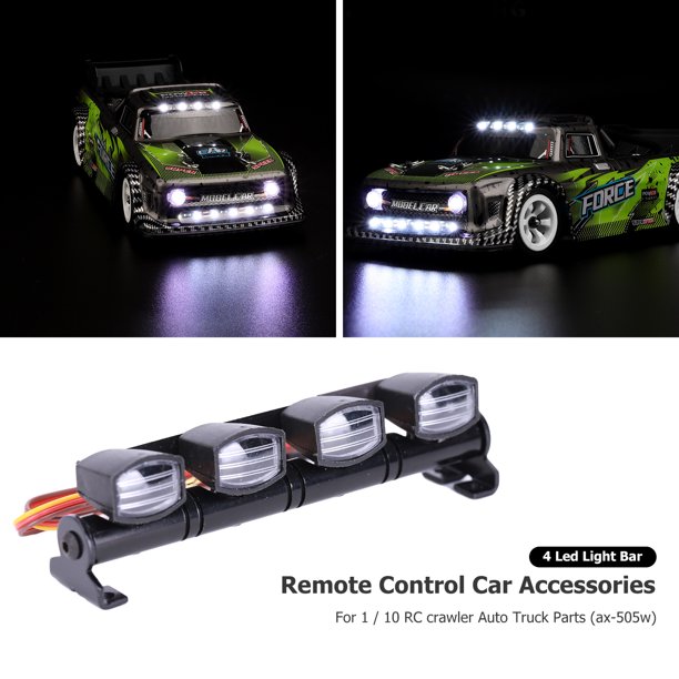 Lámpara LED de techo para coche teledirigido accesorio para 4 19 RC