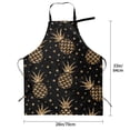 thumbnail image 6 of Goofa Gold Glitter Pineapples Printed Waterproof Apron 33" Chef Aprons for Men Heavy Duty Chemical Work Apron Adjustable Bib Apron, 6 of 9