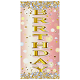 thumbnail image 2 of Pink and Gold Sparkling Background Happy Birthday Banner Party Supplies Photography Props Birthday Decoration Backdrop Party Decorations, 2 of 8