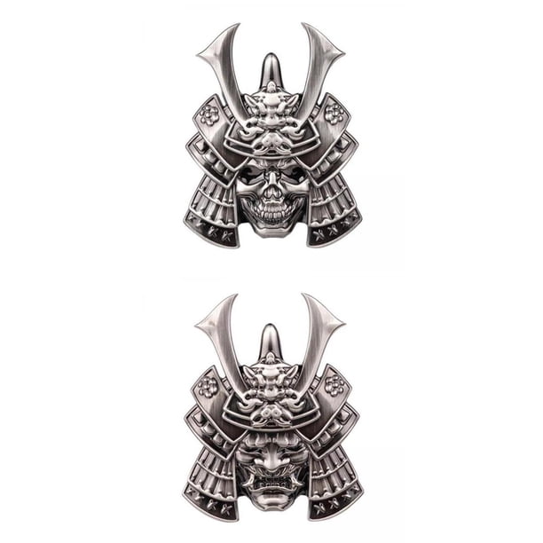 2 Piezas 3D Samurai SUV Coche Maletero Portátiles Japón Calcomanía Soledad japonés pegatinas