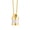Gold no chain, variant on Men Women's Stainless Steel Pendant Necklace Perfume Box Glass Transparent Openable No Chain Silver