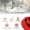 thumbnail image 4 of ALLTIMES 2PCS Oil Bath Hub Cap for EZ-Loader Boat Trailer, CNC Aluminum Oil Filler Caps W/O-Ring Fit 10" 5 Lug Hub and Drum, 250-034388, 4 of 9