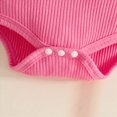 thumbnail image 6 of CAUYDY Preemie Girls Going Home Outfit Newborn Girl Short Sleeve Bodysuit Set Baby Fall Winter Clothes Infant Romper 3M 6M 9M 12M 18M 24M Sizes 3-6 Months,Hot Pink, 6 of 8