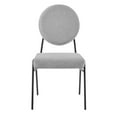thumbnail image 5 of Modway Craft 18.5" Upholstered Fabric Dining Side Chair in Light Gray (Set of 2), 5 of 10