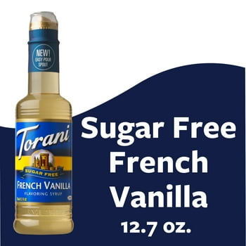 Torani Sugar Free French Vanilla , Zero Calorie, Authentic Coffeehouse , 12.7 oz