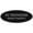 Black / Silver, variant on Signs ByLITA Oval No Trespassing Private Property Sign - Laser-Engraved Lettering | Durable ABS Plastic | Vibrant Colors | Powerful Foam Tape (Ivory/Dark Brown) - Small