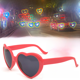 thumbnail image 2 of Gafas de corazón Efecto especial Gafas de cumpleaños con forma de corazón Artefacto con forma de corazón Cambio de luz Gafas de sol con forma de corazón Gafas de sol, 2 of 6