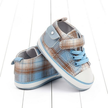 

Baby Boys Girls Canvas Sneaker Soft Sole Casual Ankle Newborn Infant First Walkers Shoes 0-18M