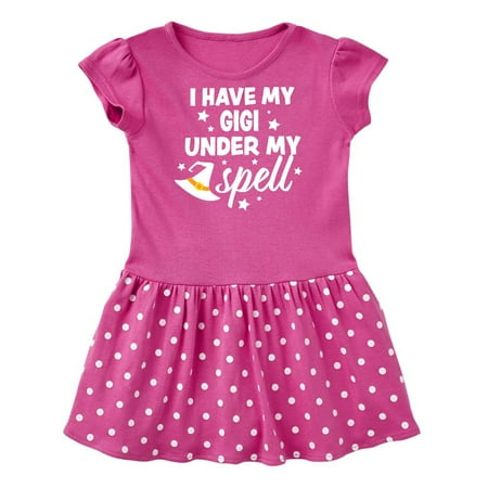 

Inktastic I Have My Gigi Under My Spell with Cute Witch Hat Gift Baby Girl Dress
