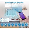 thumbnail image 3 of Ourlova Climatiseur de Fenêtre - 6000 BTU Refroidissement - Contrôle Wi-Fi Intelligent - Refroidit 250 Pi2 - 3 Modes, 3 of 7