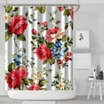 thumbnail image 2 of Waterproof Pioneer Shower Curtain 72x84 Inch Polyester Unique Cute Floral Shower Curtain for Bathroom Hotel Home Decor with 12 Plastic Hooks, 2 of 5