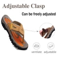 thumbnail image 3 of Mens Casual Slippers Sport Comfort Flip Flops Lightweight Waterproof Outdoor Summer Beach Shoes Yellow 7 US, 3 of 7