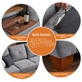 thumbnail image 4 of Soscana Oversized Sectional Sofa with Storage Ottoman,4 Seat L Shaped Couch with Coffee Table,Modern Living Room Seating Furniture for Living Room,Apartment,Office, 4 of 8