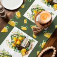 thumbnail image 3 of Lemon Basket Summer Table Runner 90 Inches, Farmhouse Green Lace Eucalyptus Bed Runner Dresser Scarves Tabletop for Indoor Outdoor Parties/Ceremony/Banquet, 13" x 90", 3 of 9