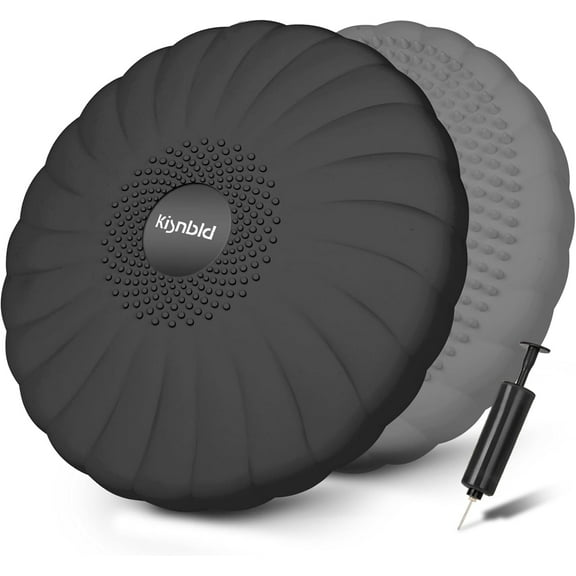 Wobble Cushion, Extra Thick Wiggle Seat for Sensory Kids, Non-slip Balance Disc with Inflation Pump for Adults Core Strength, Posture Improvement & Physical Therapy (13.5in/34cm)