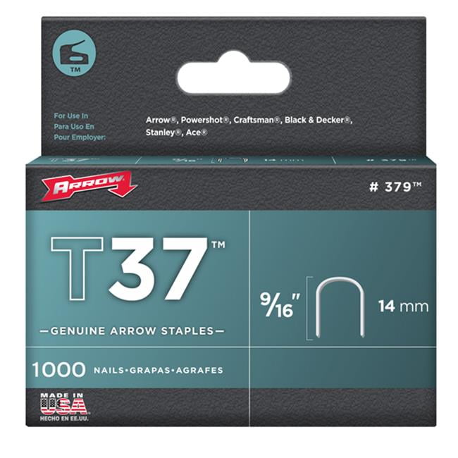 5000  9/16" T37 Staples by Arrow no 379 14 MM     FAST FREE SHIPPING 