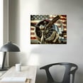 thumbnail image 4 of COMIO  Vintage American Flag Wall Art - Rustic Flag of USA with Airplane Engine Pictures Wall Decor Retro Aircraft Propeller Canvas Print Artwork for Living Room Bedroom Office Home Decor, 4 of 5