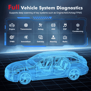 GOOLOO DS100 OBD2 Scanner Bluetooth, Full System Car Diagnostic Tool for iOS & Android, Check Engine Code Reader, 6 Maintenance Functions, Battery Test, HUD Display