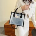 thumbnail image 4 of Bolsa Bolsos de hombro transparentes de PVC PU Candy Tote Mujeres Crossbody Bolso Monedero (Negro) JShteea Para Estrenar, 4 of 9