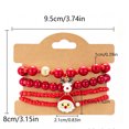 thumbnail image 2 of OAVQHLG3B Christmas Bracelets for Women, Snowflake Santa Claus Christmas Tree Festive Beaded Bracelets Stackable Stretch Friendship Bracelets, 2 of 5