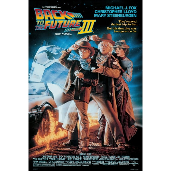 Back To The Future III - Movie Poster (Regular - Bttf Part 3) (Size 24" X 36")