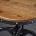 thumbnail image 3 of Ximen Naturally Antique Fir Wood Barstool w/ Backrest, 3 of 5