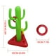 thumbnail image 3 of Juego inflable de lanzamiento de aros con cactus para niños y adultos | Juego de 6 piezas con 1 cactus inflable y 5 aros | Juguete para fiestas al aire libre en la piscina | Juego familiar par, 3 of 5