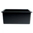 thumbnail image 6 of Black Matte 24" x 18" Fireclay Undermount / Drop In Fireclay Kitchen Sink, 6 of 9