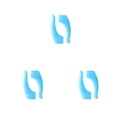 thumbnail image 2 of Minnieouse Gafas Ear Grip Anteojos antideslizantes Temple Tips 1 par Equipo de belleza elástico para niños Adultos Azul claro Type1 NO1, 2 of 6