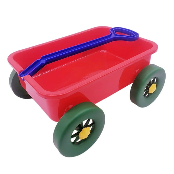 Xuanheng Kids Wagon Toy Beach Game Toy Children Wagon Cart for Indoor Outdoor Seaside Red