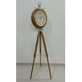 thumbnail image 4 of Thomson Instruments Vintage Analog Mechanical Grandfather Clock, Wooden Tripod Stand, 4 of 4