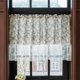 thumbnail image 4 of Cortinas con estampado floral para cafeterías, decoración de paredes, cenefas escalonadas con borde de encaje, cortinas de poliéster para cocina y baño., 4 of 6