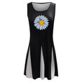 thumbnail image 4 of Vestidos de verano para mujer Estampado de playa Sin mangas Cuello redondo Casual Vestido sin mangas suelto Fridja hj2151, 4 of 5
