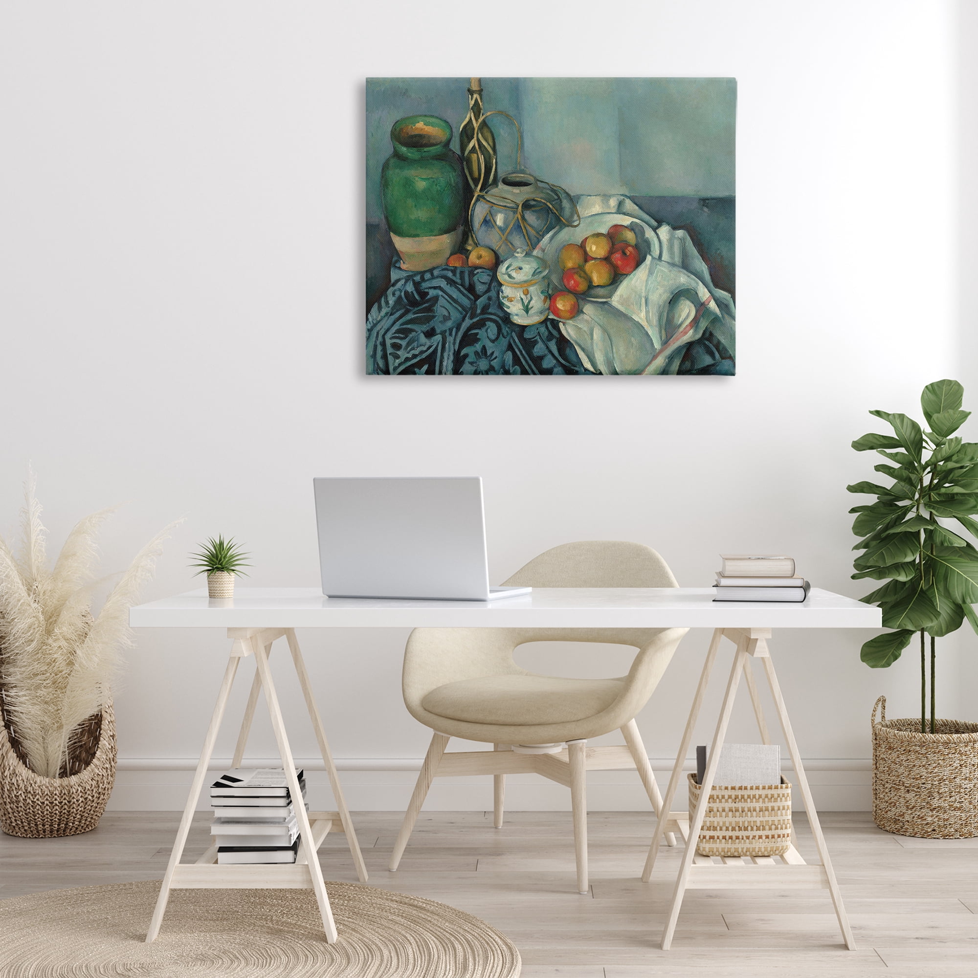 Stupell Industries Classic Cezanne Apples Still Life Food & Beverage Painting Wrapped Canvas Art Print Wall Art, 40 x 30