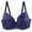 Blue, variant on Lixiuxyad Sports Bra with Padding Fashion Female Lace Printed Coloured Bra Elastic Underwear