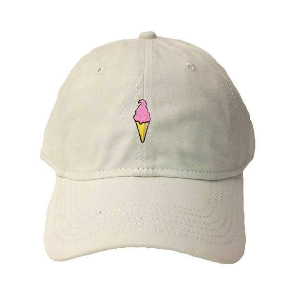 Go All Out Adult Ice Cream Cone Embroidered Deluxe Dad Hat
