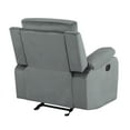 thumbnail image 4 of Soft Reclining Microfiber Function, Lumbar Care, Gray, Stainless Steel Base Cozy Chair, Support Included,, 4 of 6