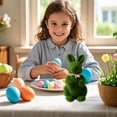 thumbnail image 4 of Conejito de Pascua lindo con la decoración miniatura de la tabla Conejito realista de la imitación Conveniente para las salas de estar de la familia Decoración estacional linda de la primavera, 4 of 4