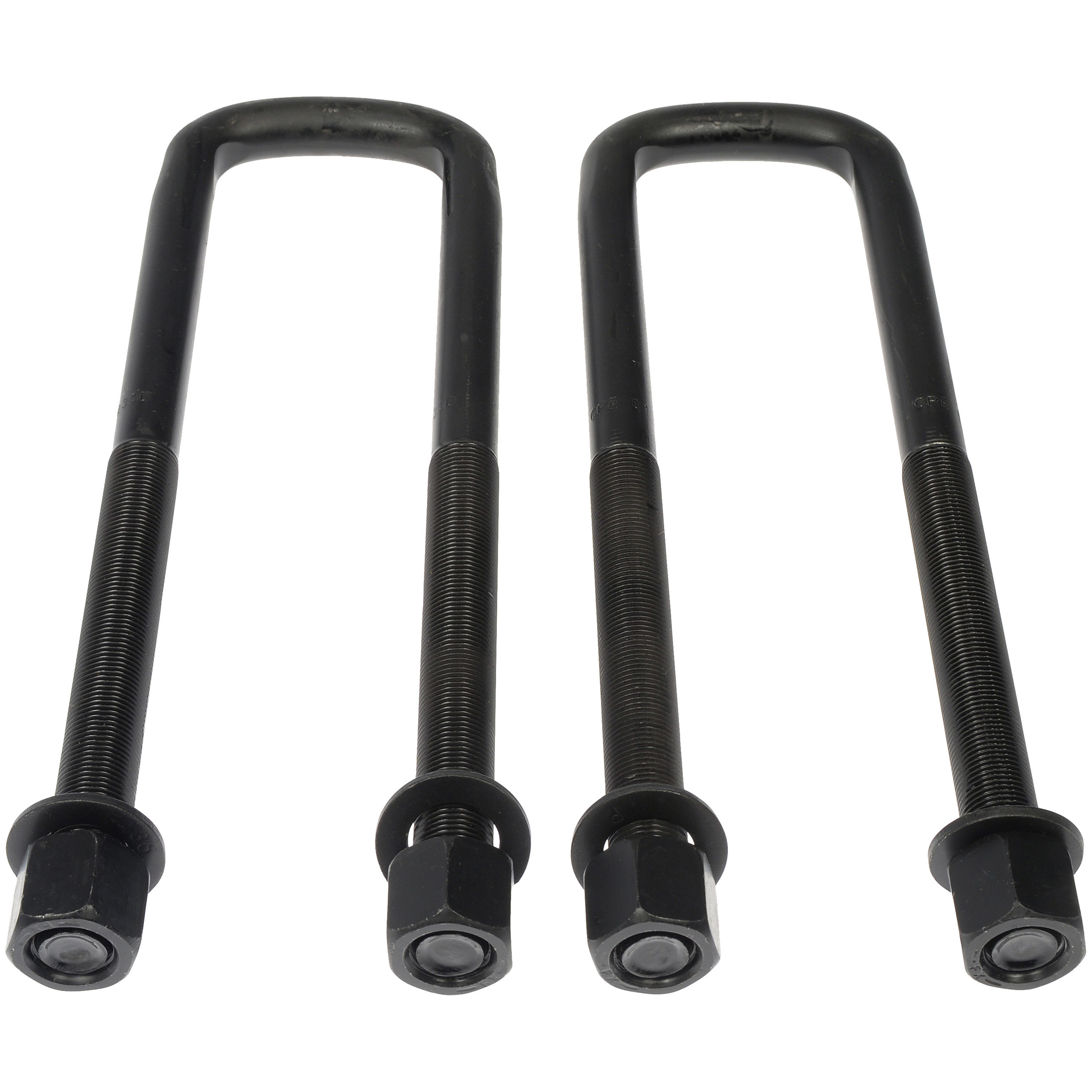 Dorman 929-735 Rear Leaf Spring Axle U-Bolt Kit for Specific Chevrolet / GMC Models, Semi-Gloss Black