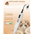 thumbnail image 6 of Paw Trimmer with LED Light, Ultra-Low Noise Dog Trimmer Grooming Kit with Replacement Blades, Waterproof Rechargeable Pet Hair Clippers for Small Dogs Cats Paws, Eyes, Ears, Face, Rump, 6 of 7