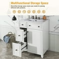 thumbnail image 5 of 24-Inch Bathroom Vanity Cabinet with Ceramic Sink, 2 Drawers, 1 Door, 5 of 10