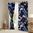 thumbnail image 3 of Erosebridal Gamer Curtain Gaming Window Curtains Gamepad Curtain Panels Teens Juvenile Retro Video Games Grommet Curtains For Living Room Dorm Decorative,Colourful 52"Wx84"L,2 Panels, 3 of 6